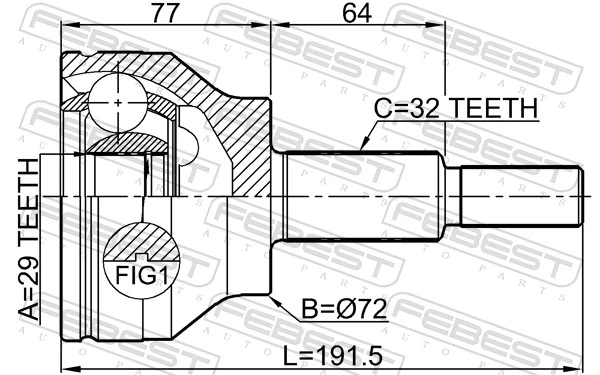 2010WD14F Febest 
