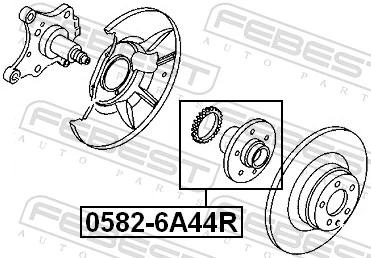 05826A44R Febest Ступица задняя