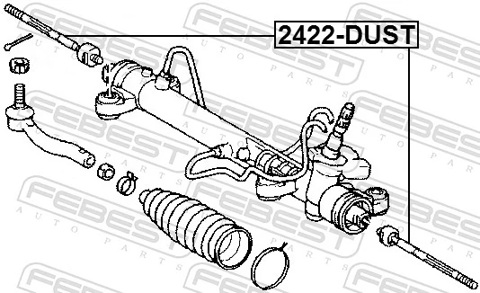 2422DUST Febest Тяги рулевые