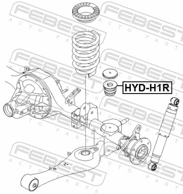 HYDH1R Febest Отбойник задней рессоры