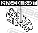 2176CDHRKIT Febest Ремкомплект заднего тормозного суппорта