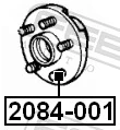 2084001 Febest Шпилька ступицы колеса задняя