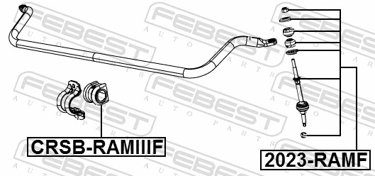 2023RAMF Febest Стойка переднего стабилизатора