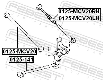0125MCV20RH Febest Балансир задний правый