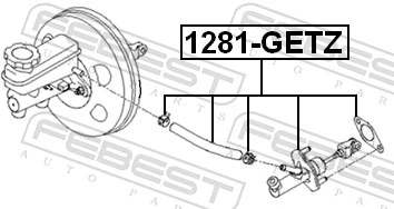 1281GETZ Febest Цилиндр сцепления, главный