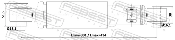 Амортизатор задний 561316 Daco