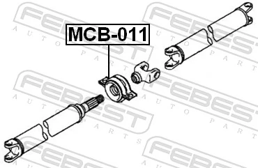 MCB011 Febest Подвесной подшипник кардана