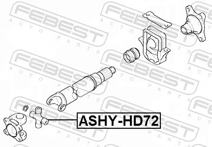 ASHYHD72 Febest Крестовина карданного вала