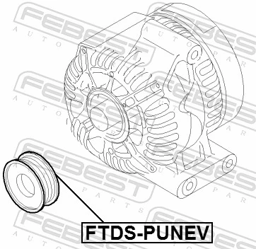 FTDSPUNEV Febest Обгонная муфта генератора