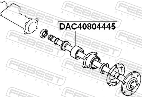 DAC40804445 Febest Подшипник ступицы задней