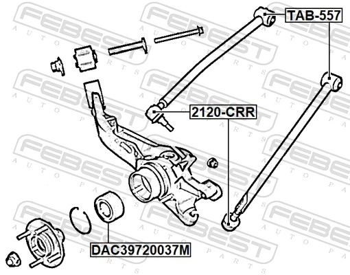 2090269 Ford Верхняя шаровая опора задней подвески