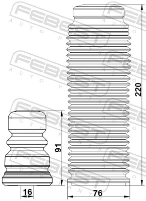 Купить Отбойники задних амортизаторов Ауди КУ7  4LB