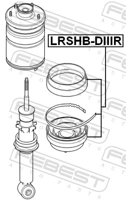 LRSHBDIIIR Febest Пыльник заднего амортизатора