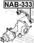 NAB333 Febest Сайлентблок траверсы крепления переднего редуктора