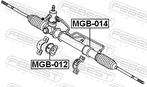 MGB012 Febest Ремчасть рулевой рейки