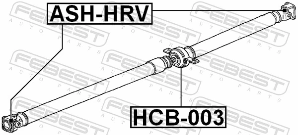 ASHHRV Febest Крестовина карданного вала