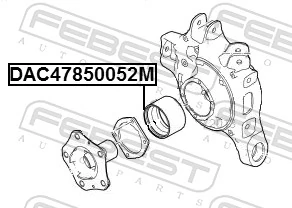 DAC47850052M Febest Подшипник ступицы передней и задней