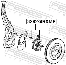 3282SRXMF Febest Ступица колеса передняя
