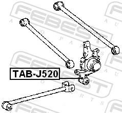 TABJ520 Febest Сайлентблок цапфы