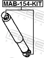 MAB154KIT Febest втулка крепления заднего амортизатора