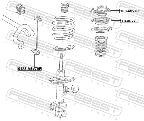 Опора стойки амортизатора переднего Tenacity ASMTO1153 цена, от 47.26 USD