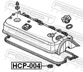 HCP004 Febest Прокладки свечных колодцев