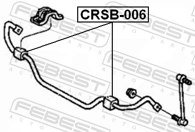 CRSB006 Febest Разрезная втулка стабилизатора