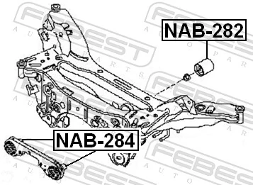 Сайлентблок балки моста на Nissan Qashqai I J10