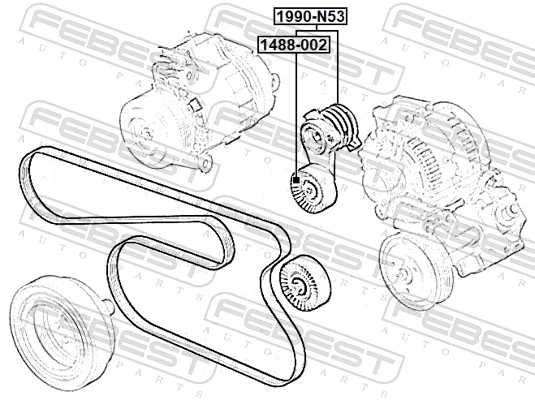 Купить A6392000870 Mercedes Натяжитель приводного ремня