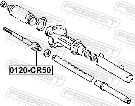0122CR50 Febest Тяги рулевые