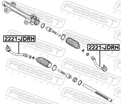 2221JDLH Febest Наружный наконечник рулевой тяги
