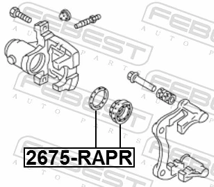 Kit de reparação de suporte do freio traseiro Seat Ibiza 6J8, 6P8