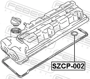 SZCP002 Febest Прокладки свечных колодцев