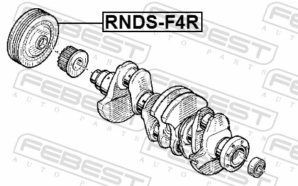 RNDSF4R Febest Шкив коленчатого вала