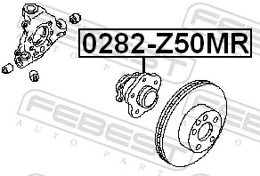 0282Z50MR Febest Ступица задняя