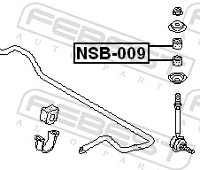 NSB009 Febest Втулка переднего стабилизатора