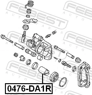 P354503 Autofren Поршень тормозного суппорта заднего