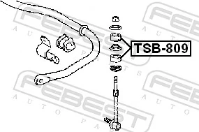 TSB809 Febest Втулка стойки заднего стабилизатора