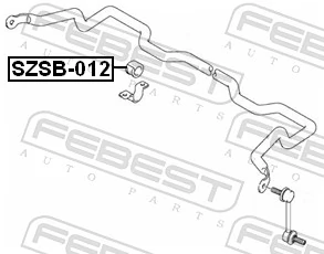 SZSB012 Febest Разрезная втулка стабилизатора