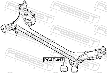Сайлентблок задней балки LM37491 Lemforder