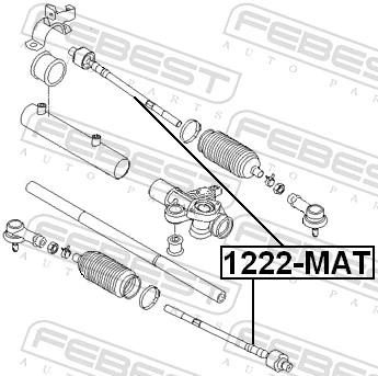 1222MAT Febest Тяги рулевые