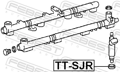 TTSJR Febest Кольцо форсунки инжектора посадочное