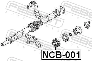 NCB001 Febest Подвесной подшипник кардана