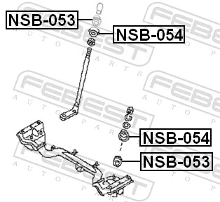 NSB053 Febest Отбойник задней рессоры