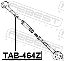TAB464Z Febest Сайлентблок задней поперечной тяги