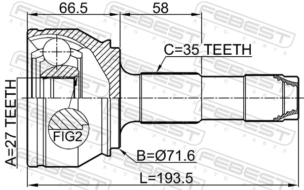 ШРУС наружный Peugeot/Citroen 46308369