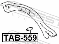 TAB559 Febest Сайлентблок верхней передней подвески
