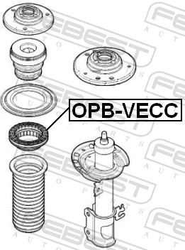 OPBVECC Febest Подшипник верхней опоры