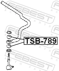 TSB789 Febest Втулка переднего стабилизатора