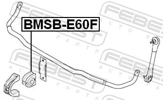 BMSBE60F Febest Разрезная втулка стабилизатора